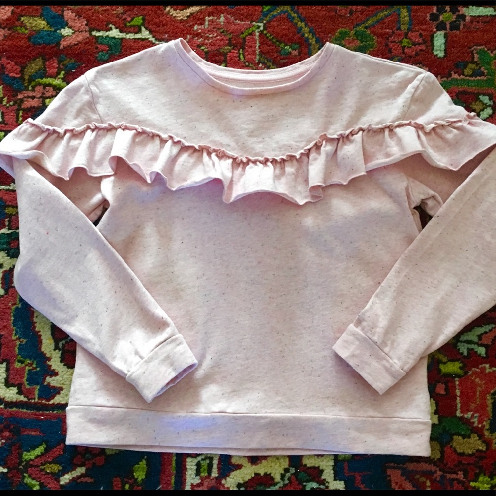 GAP Kids Lt Pink Ruffle Sweatshirt Worn Twice!